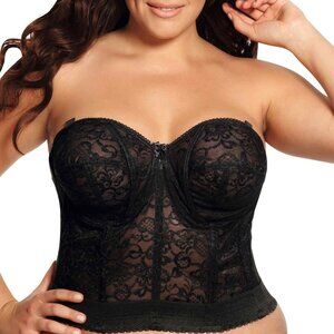 Goddess Women's Lace Longline Bra in Black Plus Size New With Tags Size 40FF